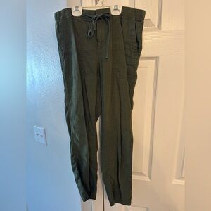 Lou & Grey Dark Green Utility Pants